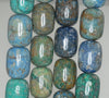 19X15mm Green Blue Chrysocolla Gemstone Drum Barrel Loose Beads 7.5 inch Half Strand (90188489-674)