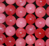 12mm Cherry Red Jade Gemstone Round Loose Beads 8 inch Half Strand (90187801-712B)