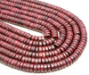 8x3mm Purple Rosewood Prayer Buddha Mala Meditation Beads Rondelle Heishi Slice Beads 15.5 inch BULK LOT (80007427-A262)