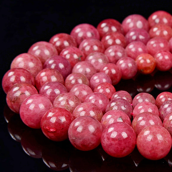 Natural Thulite Gemstone Grade AAA Round 7MM 8MM 10MM 11MM Loose Beads (D331)