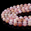 6MM Pink Opal Gemstone Grade AA Faceted Prism Double Point Cut Loose Beads (D111)