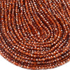 4-5MM Natural Hessonite Garnet Gemstone Grade AA Micro Faceted Square Cube Loose Beads (P76)