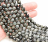 Gray Hawk Eye Gemstone Round 6mm 8mm Loose Beads (A265)