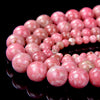 Rare Natural Norwegian Thulite Gemstone Grade AA Round 5MM 6MM 7MM 8MM 9MM 10MM 12MM Loose Beads (A281)