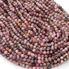 5MM Rhodonite Gemstone Grade A Micro Faceted Round Loose Beads 15.5 inch Full Strand (80009127-P14)