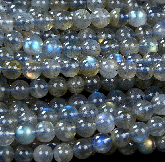 Natural Labradorite Gemstone Grade AAA Round 4MM 5MM 6MM 7MM 8MM 9MM 10MM 11MM 12MM 13MM 14MM Loose Beads (D231 D232)