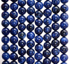 Blue Sapphire Quartz Gemstone Round 8mm 10mm 12mm Loose Beads 15.5 inch Full Strand (A265)