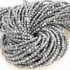 Silver Hematite Gemstone Grade AAA Micro Faceted Round 2mm 3mm 4mm Loose Beads 15.5 inch Full Strand (A261)