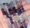 7mm Rainbow Fluorite Gemstone Grade B Round Loose Beads 15.5 inch Full Strand (90187757-687)