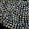 9X7MM Natural Labradorite Gemstone Faceted Rondelle Loose Beads (D394)