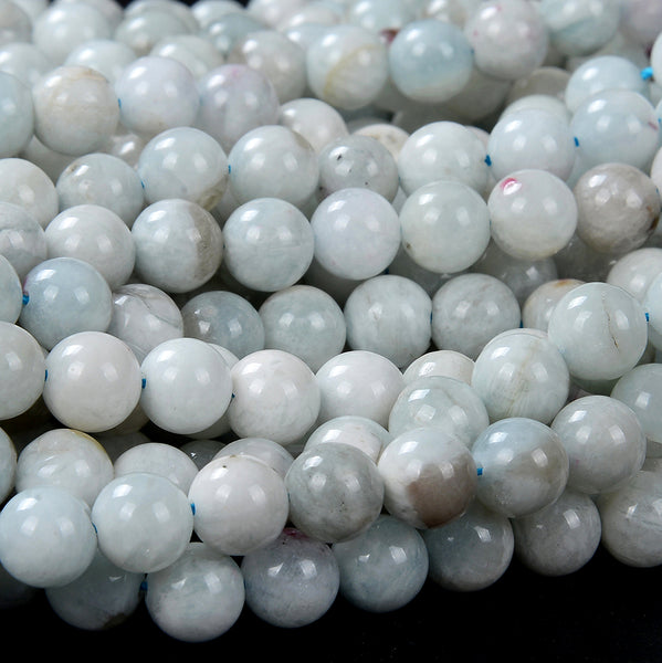 8MM Natural Amazonite White Gemstone Grade A Round Loose Beads (D131)