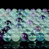 Natural Rainbow Fluorite Gemstone Grade AA Round 4MM 6MM 8MM 10MM 12MM Loose Beads (D43 D44)