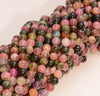 6mm Multi Color Tourmaline Gemstone Grade AA Round Loose Beads 15 Inch Full Strand (80007311-A254)