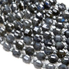 6MM Black Labradorite Gemstone Grade AA Faceted Prism Double Point Cut Loose Beads (D111)