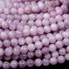 Natural Kunzite Gemstone Grade AAA Round 7MM 8MM 9MM 10MM 11MM 12MM 13MM 14MM Loose Beads (D325)