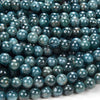 Natural Apatite Deep Blue Green Gemstone Grade Round 4MM 5MM 6MM 7MM 8MM Loose Beads (D119)