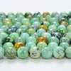 Genuine Variscite Gemstone Grade AAA Round 6mm 8mm 10mm 12mm Loose Beads (A278)