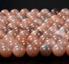 8MM Genuine Sunstone Gemstone Grade AAA Round Loose Beads (D155)