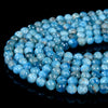 6MM Ocean Blue Natural Apatite Gemstone Grade AA Micro Faceted Round Loose Beads 15 inch Full Strand (80009016-P13)