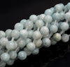 8mm Blue Genuine Celestite Gemstone Grade AAA Round Loose Beads (A265)