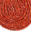 4X3MM Natural Red Carnelian Agate Gemstone Grade AAA Faceted Rondelle Loose Beads 15 inch Full Strand (80016854-D343)