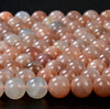 8MM Natural Sunstone Gemstone Grade AAA Round Loose Beads (D155)