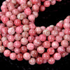 Rare Natural Norwegian Thulite Gemstone Grade AA Round 5MM 6MM 7MM 8MM 9MM 10MM 12MM Loose Beads (A281)