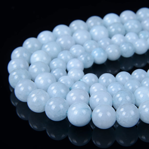 Aquamarine Blue Quartz Gemstone Round 6MM 8MM Loose Beads (A295)