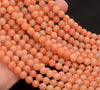 Orange Peach Calcite Gemstone Grade Aaa Round 6mm 8mm 10mm 12mm Loose Beads (A259)