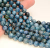 8-9mm Blue Kyanite Gemstone Grade AA Round Loose Beads 7 inch Half Strand (80007396-A260)