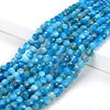 4MM Ocean Blue Natural Apatite Gemstone Grade AAA Micro Faceted Round Loose Beads 15.5 inch Full Strand (80009014-P13)