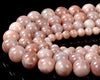 Natural Peach Sunstone Gemstone Grade A Round 4MM 5MM 6MM 7MM 9MM 10MM 11MM 12MM 13MM Loose Beads (D189 D190)