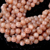 Sunstone Gemstone Grade AA Round 5MM 6MM 8MM 9MM 10MM Loose Beads (A286)