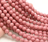 Pink Red Rhodonite Gemstone Grade Aaa Round 6mm 8mm 8mm 10mm Loose Beads (A259)