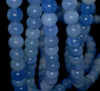 10mm Aqua Blue Jade Gemstone Round Loose Beads 7.5 inch Half Strand (90187800-712B)