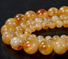 Natural Citrine Gemstone Grade AA Round 6MM 7MM 8MM 9MM 10MM 11MM 12MM 13MM Loose Beads (D152)