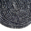 4X3MM Natural Rainbow Obsidian Gemstone Grade A Micro Faceted Rondelle Loose Beads (P36)