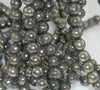 10mm Dark Pyrite Gemstone Grade AB Round Loose Beads 15.5 inch Full Strand (90187398-719B)