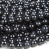 Natural Black Tourmaline Gemstone Grade A Round 6MM 8MM 10MM 12MM Loose Beads (D69)