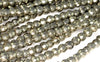 5mm Palazzo Iron Pyrite Gemstone Grade AA Faceted Round 5mm Loose Beads 15.5 inch Full Strand (90186231-137)