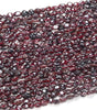 Natural Red Garnet Gemstone Pebble Nugget Edgy Finishing 6-8MM 8-10MM Loose Beads (D185)