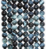 8mm Natural Blue Tiger Eye Gemstone Grade AAA Round Loose Beads 15.5 inch Full Strand (80007395-A260)