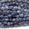 6-8MM Natural Iolite Gemstone Pebble Nugget Loose Beads (D185)