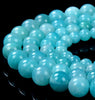 Natural Peruvian Amazonite Gemstone Grade AAA Round 7MM 8MM 9MM 10MM 11MM Loose Beads (D270)