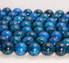 Blue Chrysocolla Gemstone Grade Round 6mm 8mm 10mm Loose Beads Full Strand (A272)