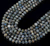 9X7MM Natural Labradorite Gemstone Faceted Rondelle Loose Beads (D394)