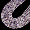 4X2MM Flower Amethyst Gemstone Heishi Discs beads Loose Beads (P15)