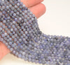 Blue Tanzanite Gemstone Grade AA Micro Faceted Round 3mm 4mm Loose Beads (A260)