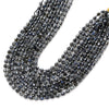 6MM Black Labradorite Gemstone Grade AA Faceted Prism Double Point Cut Loose Beads (D111)