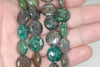 14mm Grey Green Chrysocolla Gemstone Flat Round Loose Beads 15.5 inch Full Strand (90188519-675)